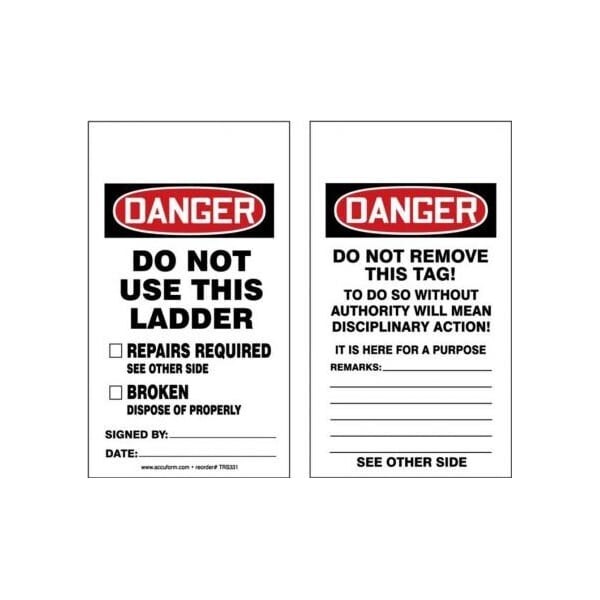 Accuform Adhesive Dura-Poly, 2-1/2 in Width, 0.025 in Height, , 5 PK TRS331PTM - main